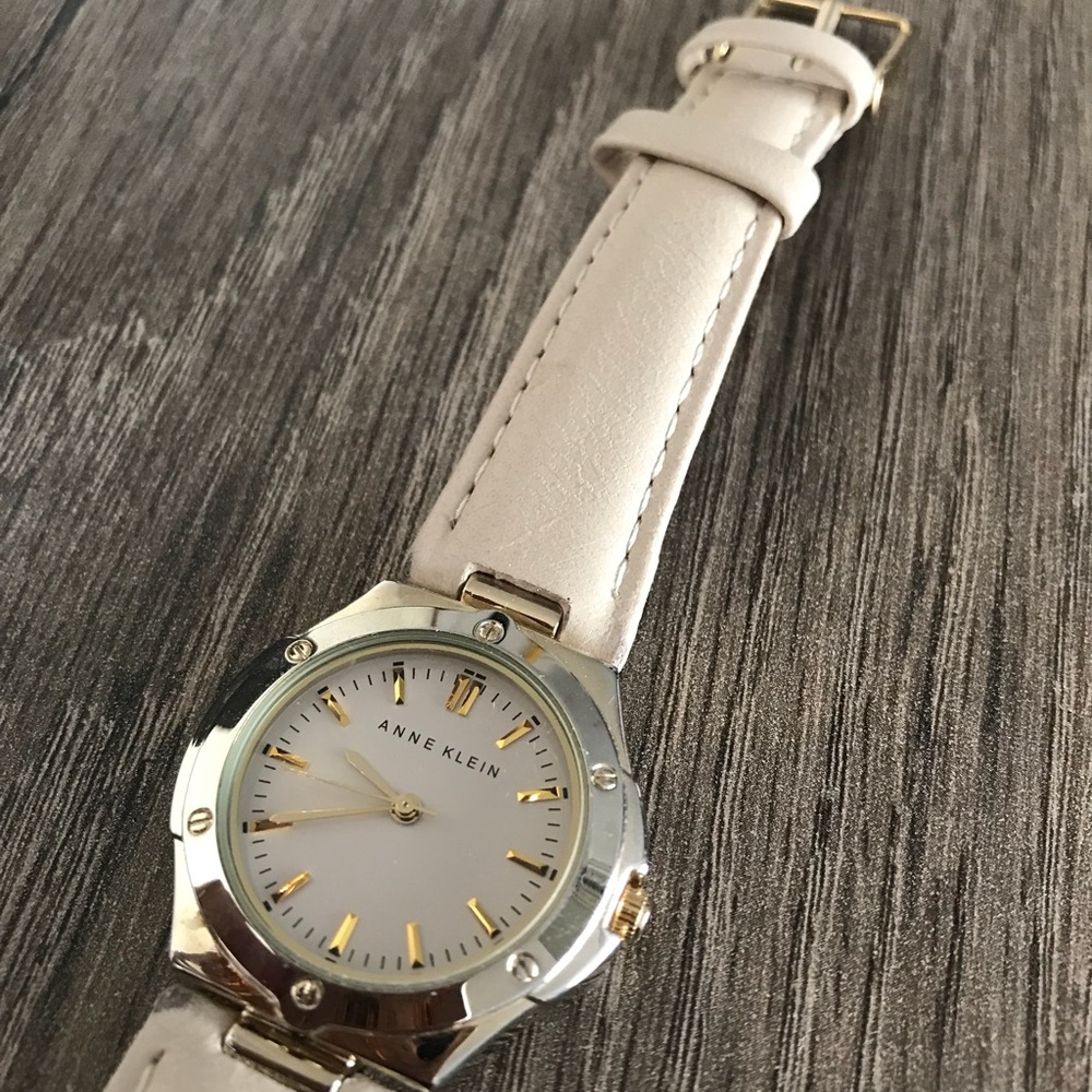 Anne Klein Silver/Cream watch